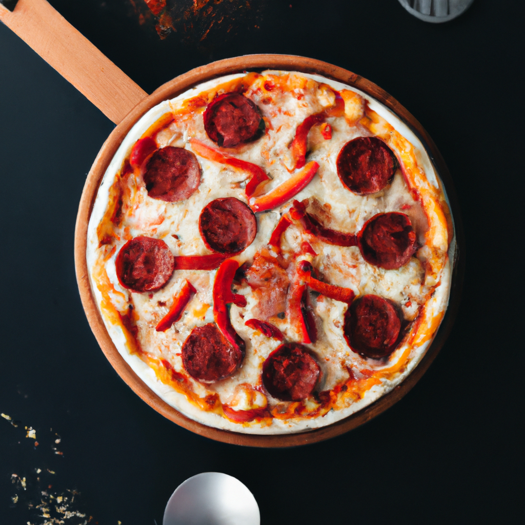 미니멀 스타일 피자 히어로 이미지, 서울 감성의 얇은 도우와 신선한 토핑이 조화를 이루는 클린 무드